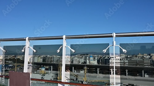 A seagull perched on a ship deck