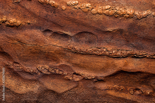 Fényképezés textured, weathered, oxidized metal or rock with characteristic layers