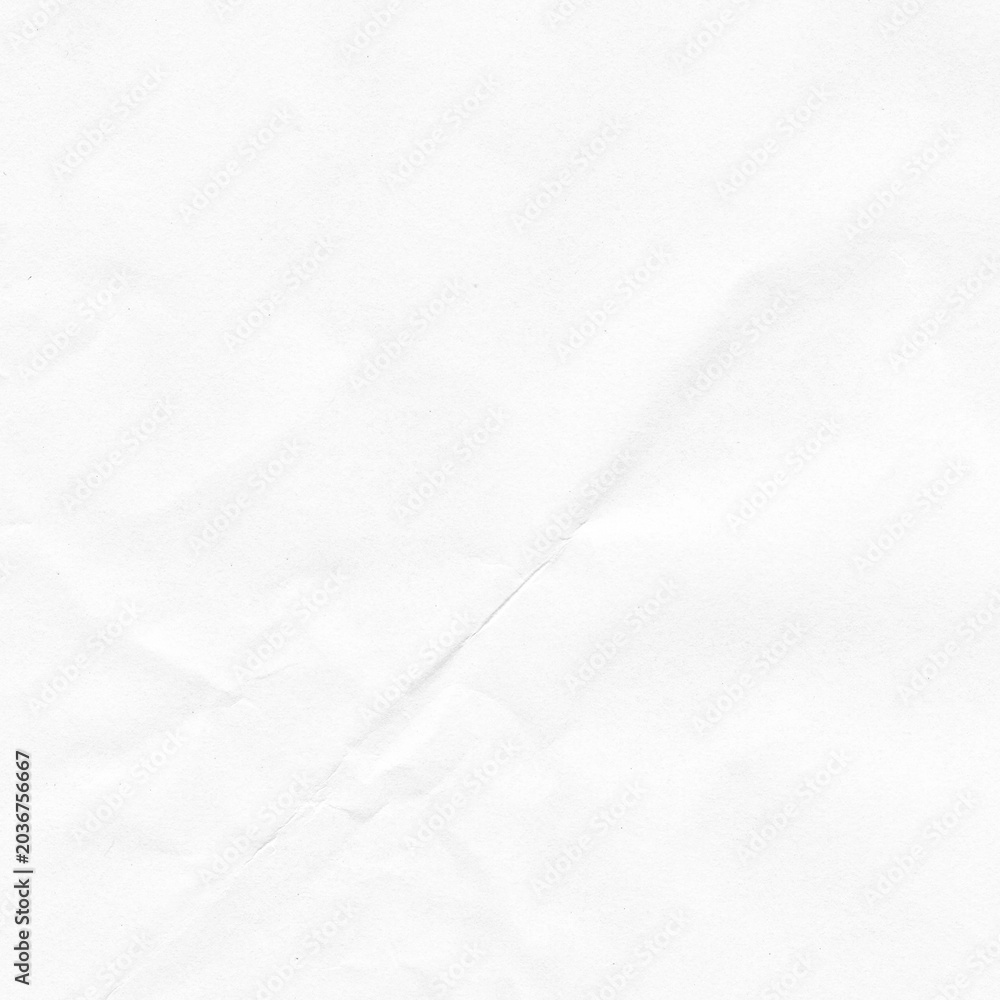 Fototapeta premium Crumpled white paper texture background