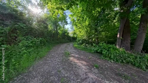 In the woods and on the bike path. A bike ride through the Friulian hills.