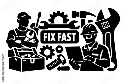 Skilled mechanics and tools for fast repair services and maintenance