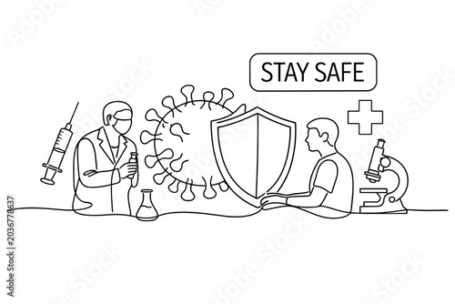 Medical professionals and public unite against virus with science and protection