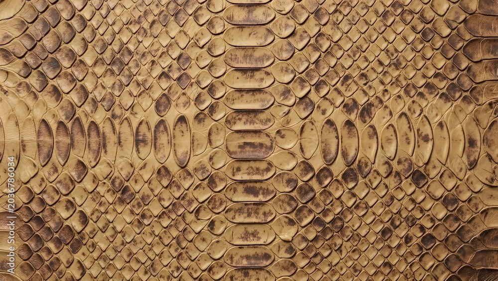 Naklejka premium Python skin scale pattern