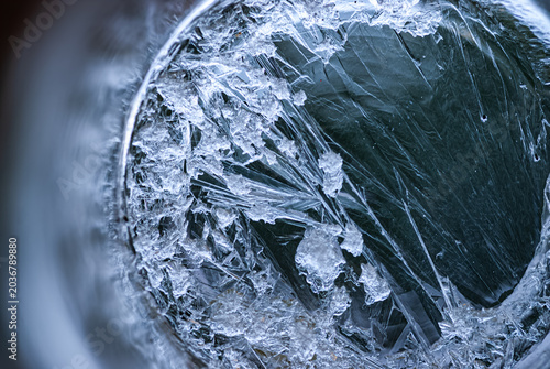 Fotografija waste crystals grown in a jar