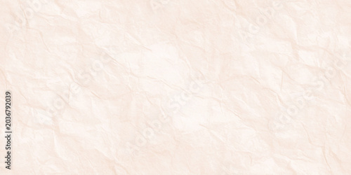 Foto Crumpled light beige paper texture background