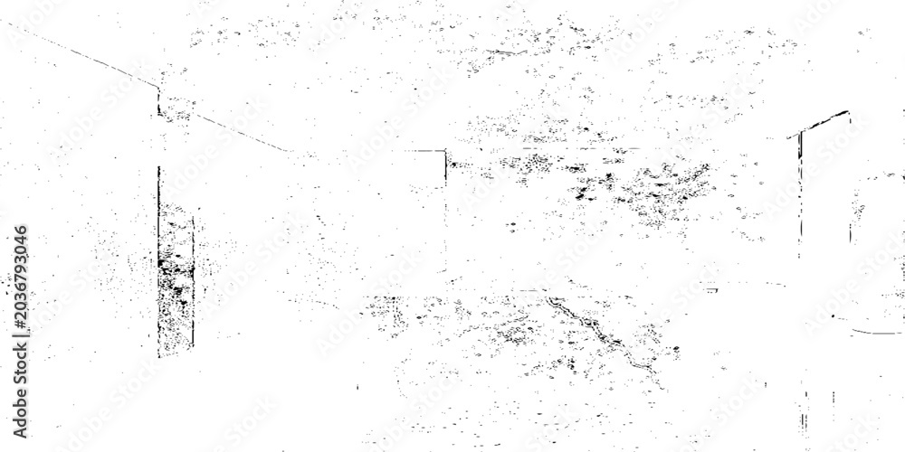 Fototapeta premium Abstract grunge background with dynamic black ink brush strokes scratch textures and distressed paint, splatter effects on white minimalist vector backdrop for overlay graphic design template.