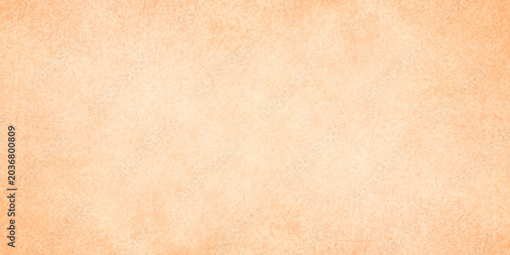 Fototapeta premium Abstract light orange watercolor texture background with soft mottled gradient effect. A subtle blend of light orange and peach watercolor wash, soft, mottled gradient and fibrous paper finish