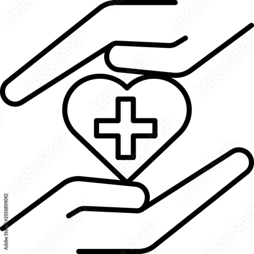 healthcare outline icon