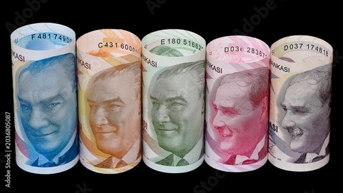 Fotografie Images of banknotes from various countries