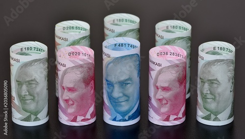 Foto Images of banknotes from various countries