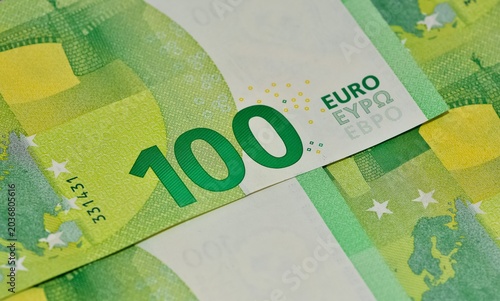 Images of banknotes from various countries. Photos of the Euro currency.