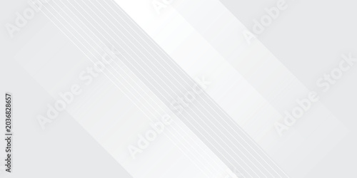 Foto Abstract White and Grey Background with Modern Geometric Diagonal Lines and Subt