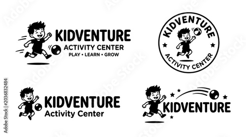 Kidventure Activity Center Logos Collection.