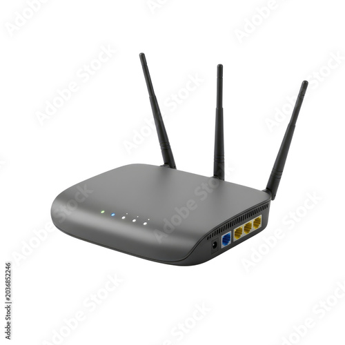 Wireless Router with Antennas - Network Equipment