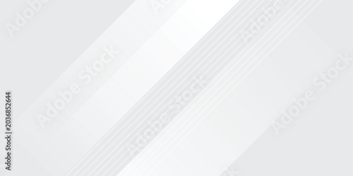 Foto Abstract White and Grey Background with Modern Geometric Diagonal Lines and Subt