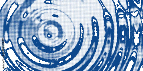 Foto Blue and white water ripples light surface overlay background