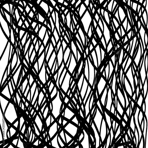 Abstract Tangled Line Art Background