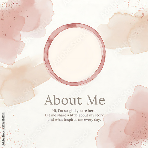 Minimal About Me Instagram Layout