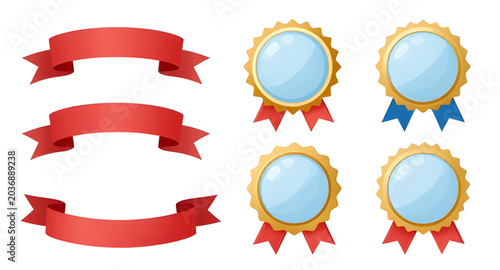Konstfotografi ribbons, awardicons, achievementbadges, rewardsymbols, recognitionicons, badges,