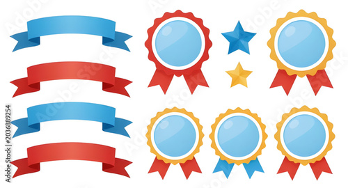 Canvastavla rewardsymbols, awardicons, achievementbadges, recognitionicons, badges, ribbons,
