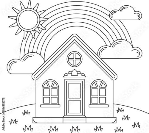 vector illustration of a house