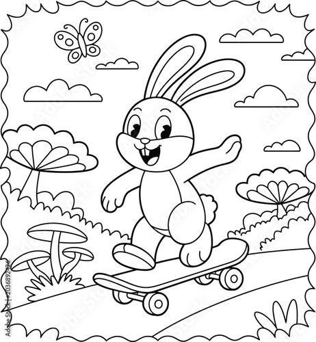 easter bunny with easter egg