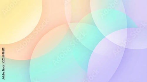 Minimal Geometric Pastel Gradient Background with Soft Layers