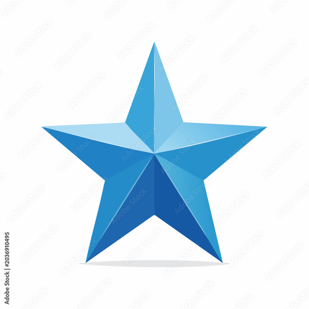Obraz premium Blue Star Icon