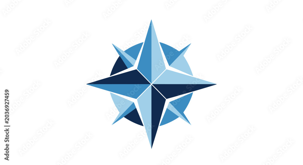 Obraz premium Blue Star Graphic Design Element.