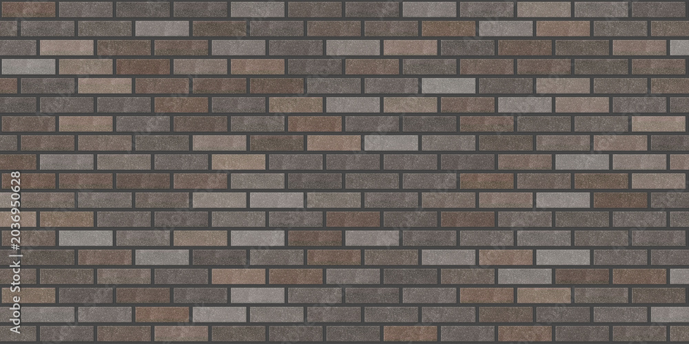 Fototapeta premium Rustic oxidized staggered brick texture weathered masonry wall surface
