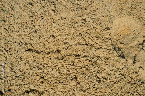 Konstfotografi Daytime outdoor shot of industrial bulk building aggregate sand with high granul