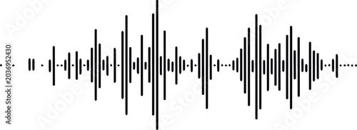 Obraz na płótnie Equalizer bars waveform for DJ visualizer