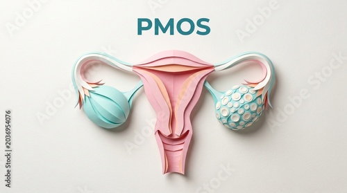PMOS Origami Style Awareness Artwork – Paper Craft Medical Illustration