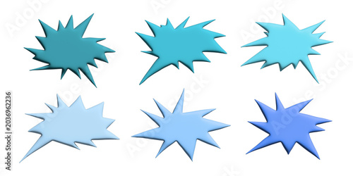 3d speech bubble Blank empty message box Textbox frame for banners, price tags, stickers, design
