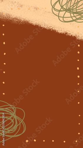 autumn abstract background with a frame