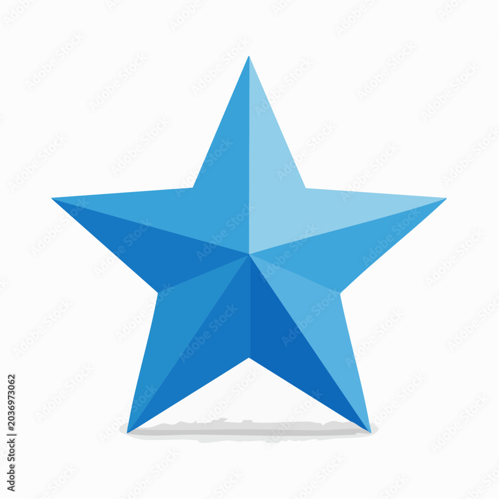 Obraz premium Blue Star Icon