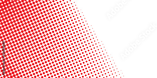 Quadro su tela Red color halftone gradient texture