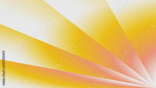 Canvastavla Sunburst radial abstract background with warm yellow to orange-red gradient, grainy textured light rays radiating from the corner, modern retro aesthetic