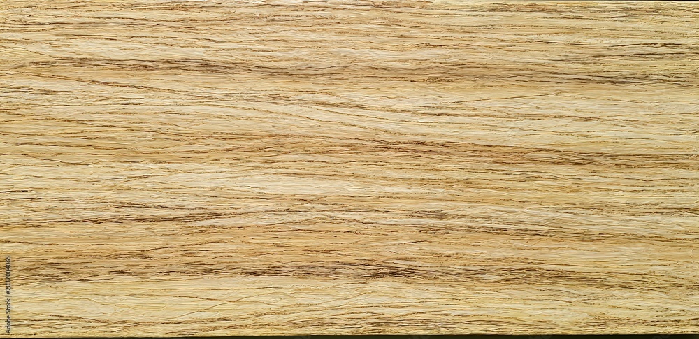 Naklejka premium High Resolution Flat Lay Light Tan Brown Wood Board Horizontal Grain