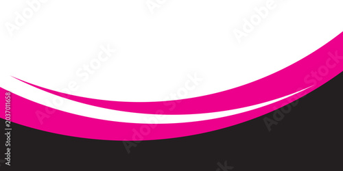 Abstract Pink and Black Wave Background with White Copy Space