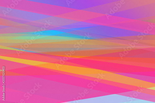 Bild auf Leinwand A high-energy neon geometric wave pattern in magenta, orange, and purple delivers a bold, playful mood for posters, product pages, and music visuals