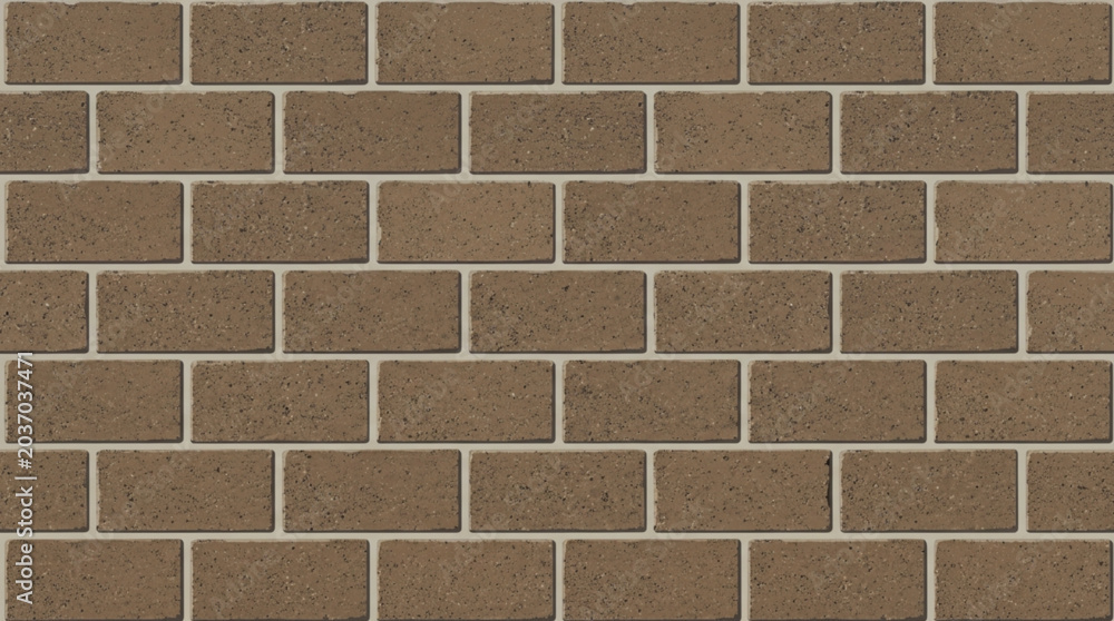 Fototapeta premium Brown Textured Brick Wall Seamless Pattern Backdrop
