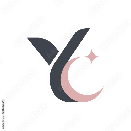 Elegant Letter YC Logo