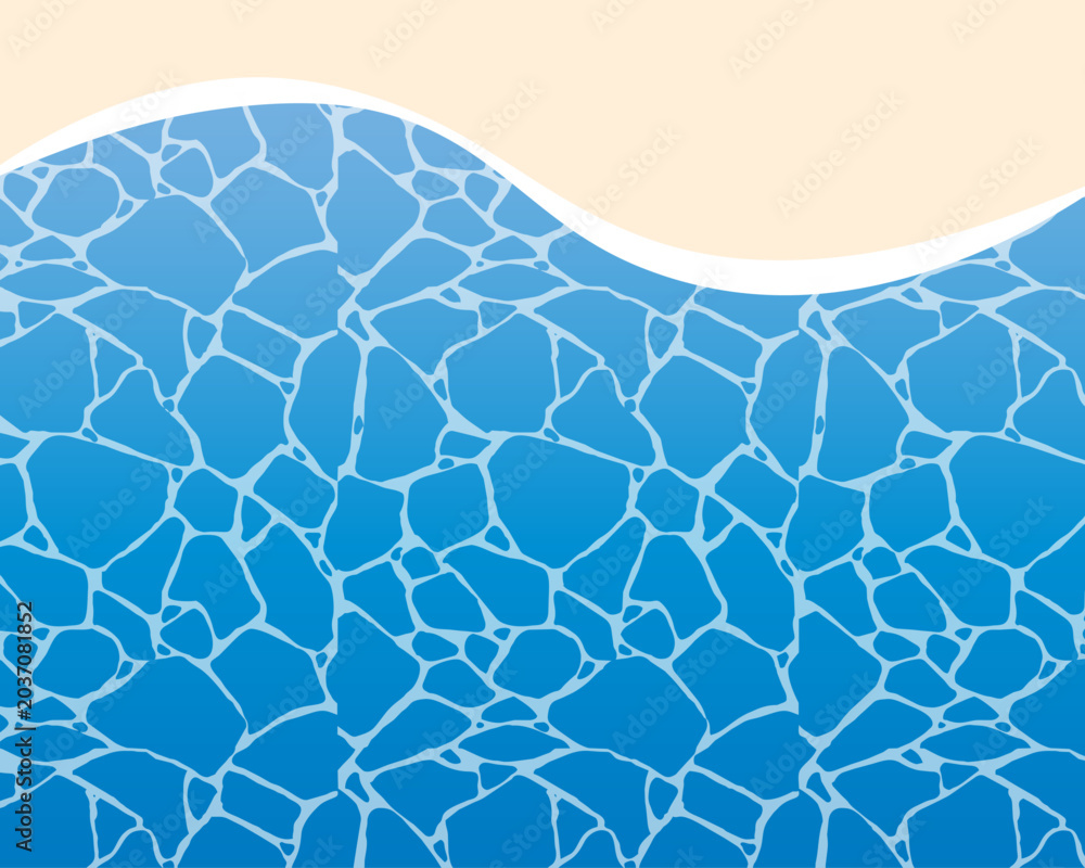 Obraz premium Sandy beach and blue ocean background