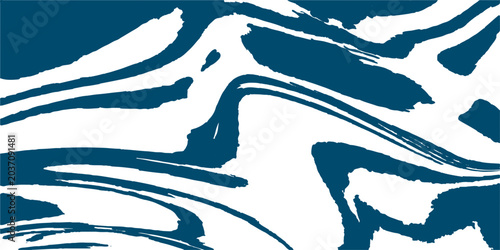Bild auf Leinwand An abstract blue background features a grunge ink vector illustration of a horse