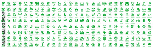 Mega Collection of Ecology, Sustainability, and Green Energy Vector Icons