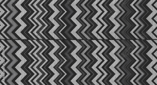 Monochrome Zigzag Pattern - Abstract Geometric Textile Design