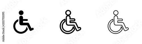 Canvastavla Wheelchair Icon: Disability, Accessibility, Mobility, Aid