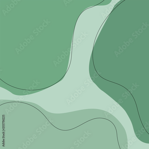 green aesthetic digital wallpaper featuring abstract organic shapes.
