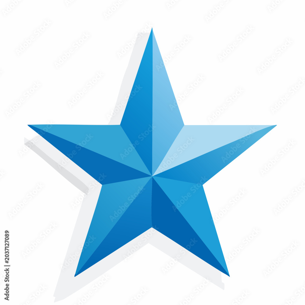 Obraz premium Blue Star Icon